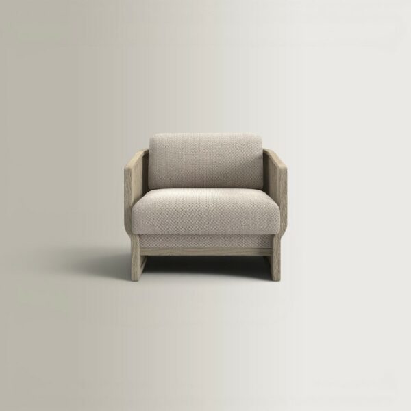 Elythia Armchair - Ash, 85.5x88.5x67.5