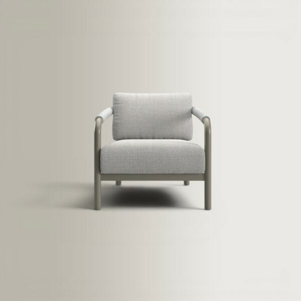 Lorvain Armchair - Silver, 82x91.5x74