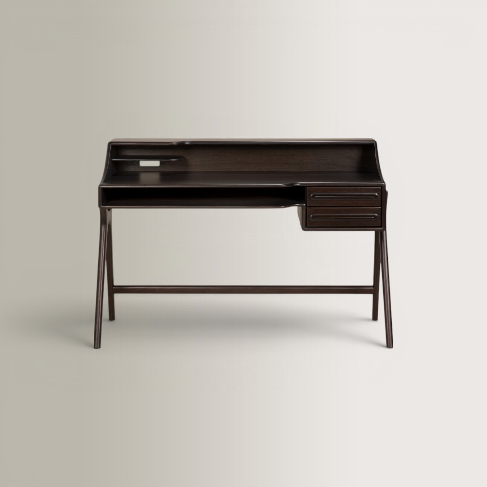 Flow Desk - Mahogany Rose Brown, 140x55x95 - Interni Store