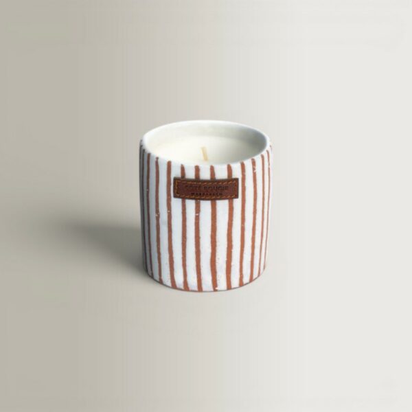 Zebre Candle - Terra, Small