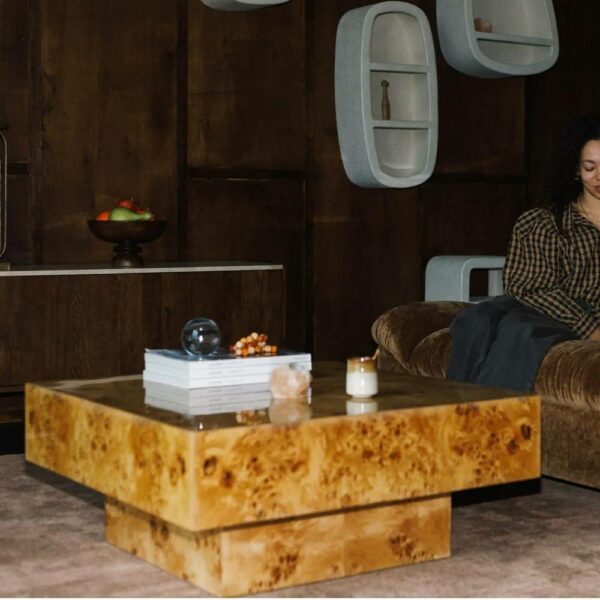 Τραπέζι Σαλονιού Quinn - Brown, 90x90x39