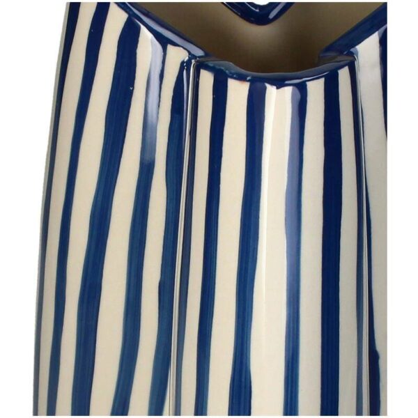 Βάζο Stripes - Μπλε, 18x16x37