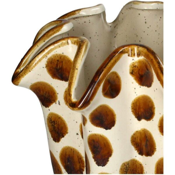 Βάζο Dots - Stoneware Brown, 23x23x27