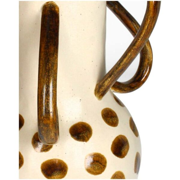 Βάζο Dots - Stoneware Brown, 22x20x28cm