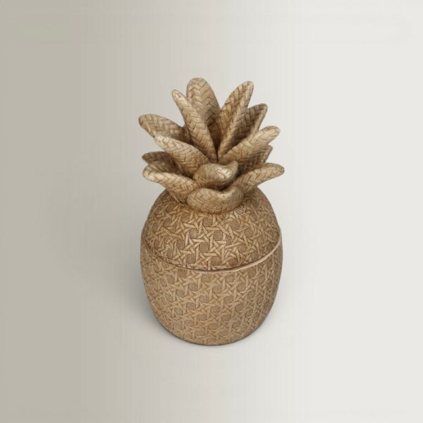 Pineapple Keepsake Box - Natural, 11.5x10.5x20.5
