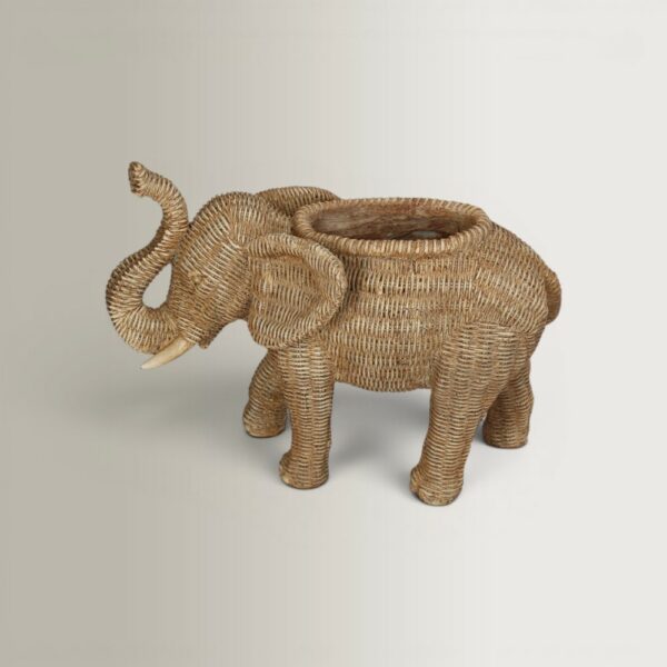 Elephant Planter - Natural, 32x16x24