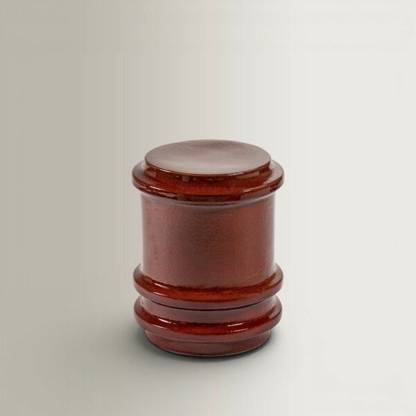 Geometrical Pawn Table - Red, 35x35x44.5