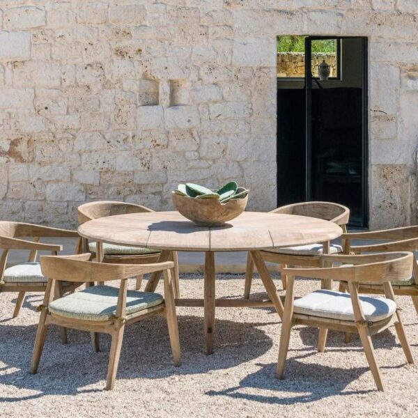 Τραπέζι Faye - Teak Natural Grey, 170x69