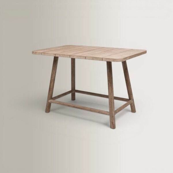 Mieke Bar Table - Natural Grey Teak, 150x90x95