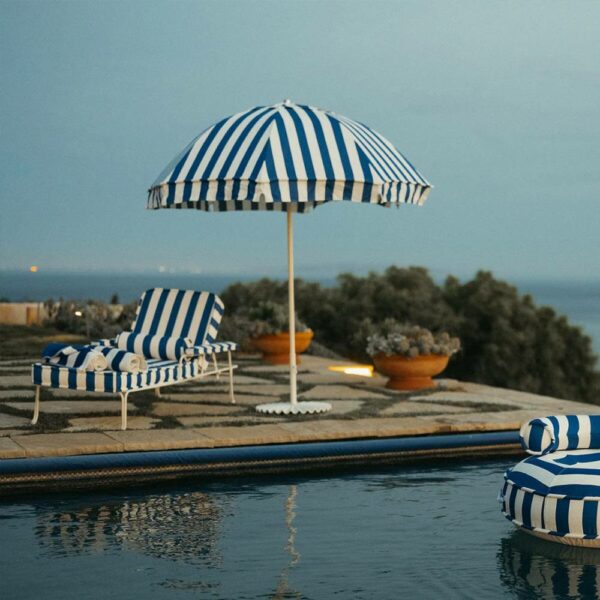 Ομπρέλα The Patio - Crew Mediterranean Blue Stripe, 229x251