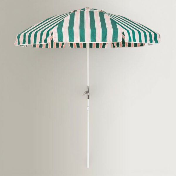 The Club Umbrella - Bistro Green Stripe, 201x221