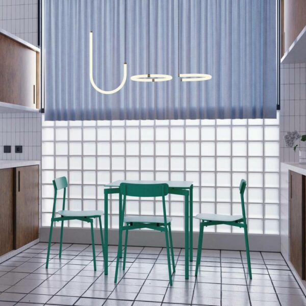 Τραπέζι Fromme - Mint Green, 70x70x73