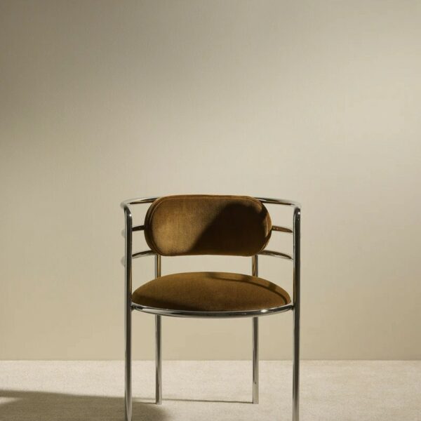 Moon Chair - Chrome, 53x58x73