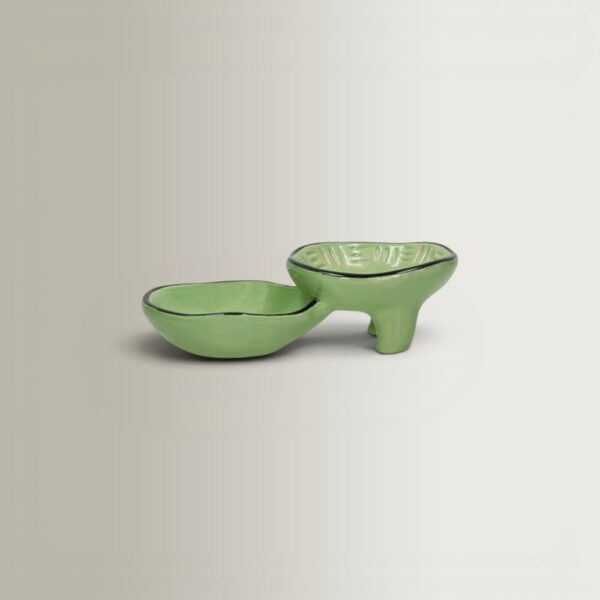 Meet The Kuti's Bowl - Light Green, 19.5x11x6