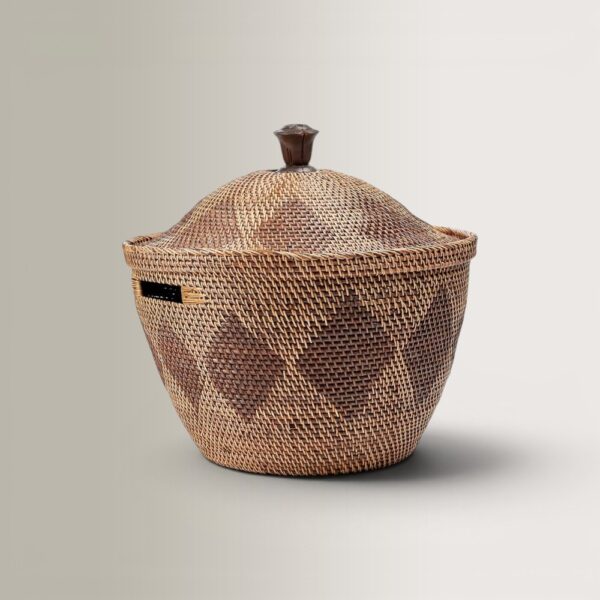 Storage Crown Basket - Rattan, 55x55x52