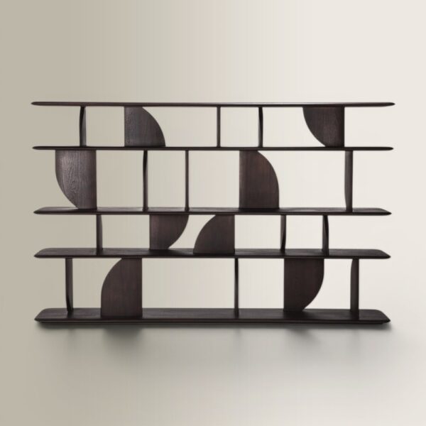 Ραφιέρα Geometric - Dark Brown