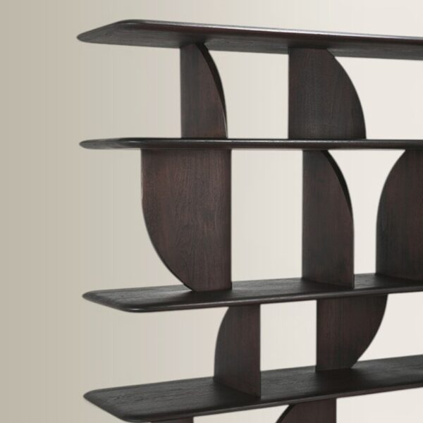 Ραφιέρα Geometric - Dark Brown
