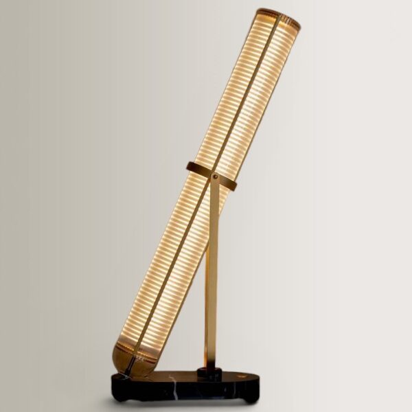 La Lampe Frechin Table Lamp - Black/Gold Marble, 65 (Copy)