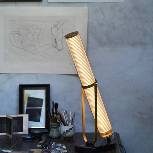Επιτραπέζιο Φωτιστικό La Lampe Frechin - Μαύρο/ Χρυσό Μάρμαρο, 65 (Copy)