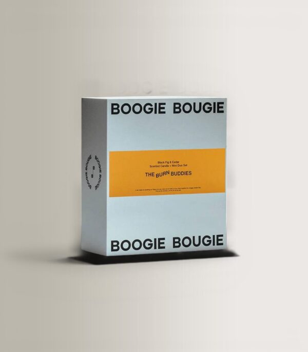 Σετ Αρωματικών Κεριών The Burn Buddies - Black Fig 250g & Cedar 100g