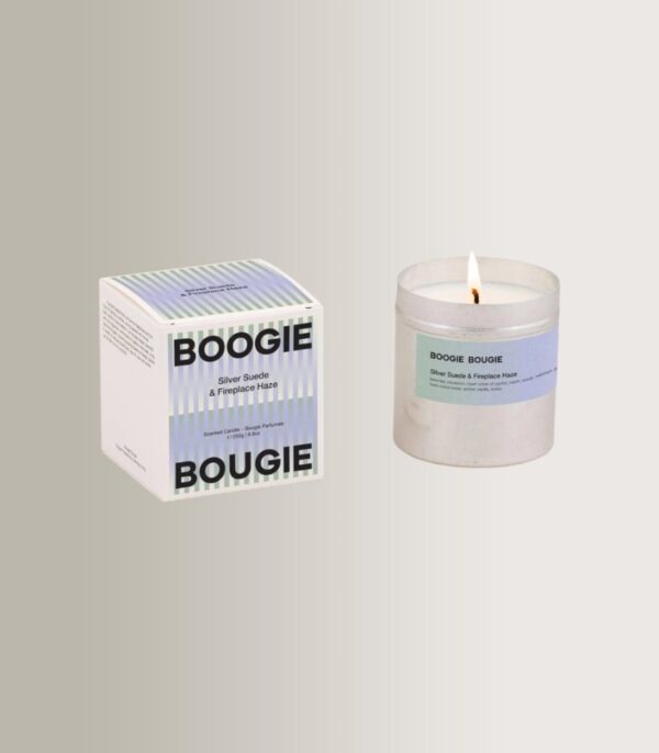 Αρωμ. Κερί - Silver Suede & Fireplace Haze 250g