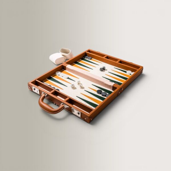 Backgammon Set - Antique White, 48x38
