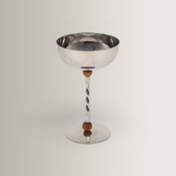 Resin Serving Bowl - Silver, Ø10x13.5