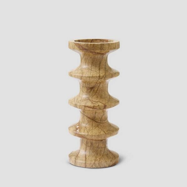 Seraya Candle Holder - Brown Marble
