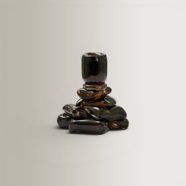 Carmella S Candle Holder - Brown