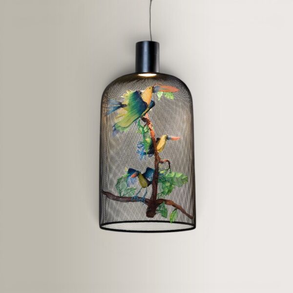Φωτ. Οροφής L Toucan - Μαύρο, 60x60x123