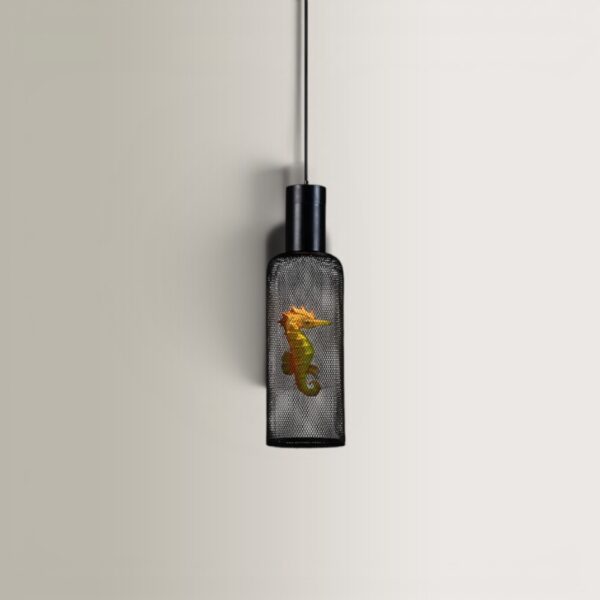 Φωτ. Οροφής S Seahorse - Μαύρο, 20x20x68