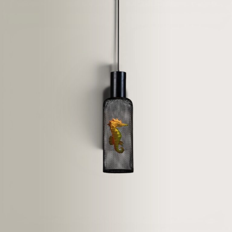 Φωτ. Οροφής S Seahorse - Μαύρο, 20x20x68
