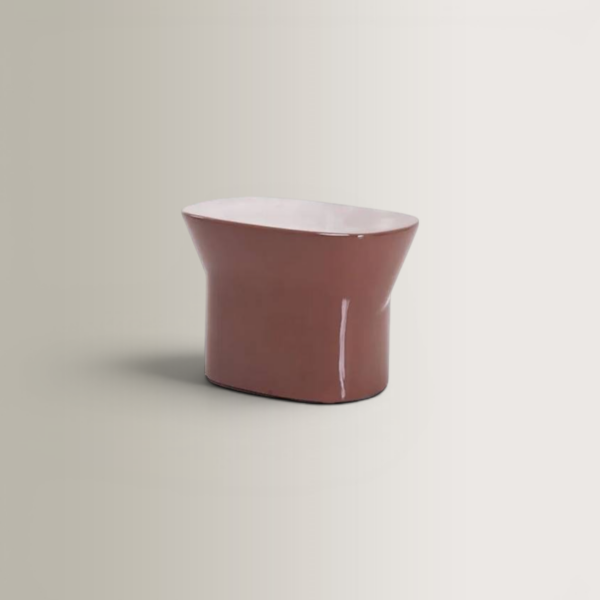 Egadi Low Stool - Terracotta, 33x33x50