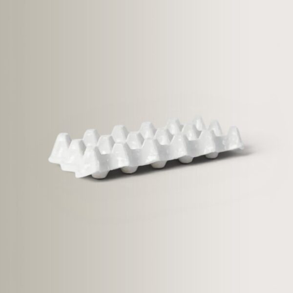 Αυγοθήκη Nea 10 Eggs Κεραμικό - Λευκό, 26,3x13,3x5