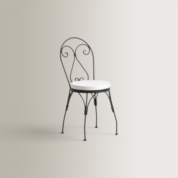 Aurora Chair - Iron/ Graphite, 37x37x85
