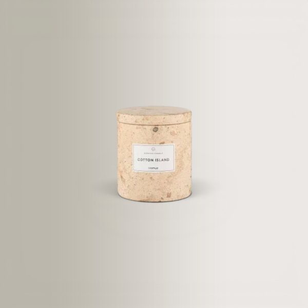 Frabli S Cotton Island Scented Candle - Travertine