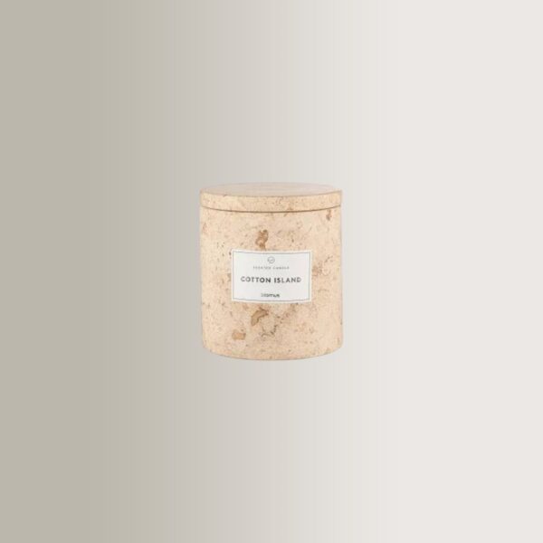 Frabli L Cotton Island Scented Candle - Travertine