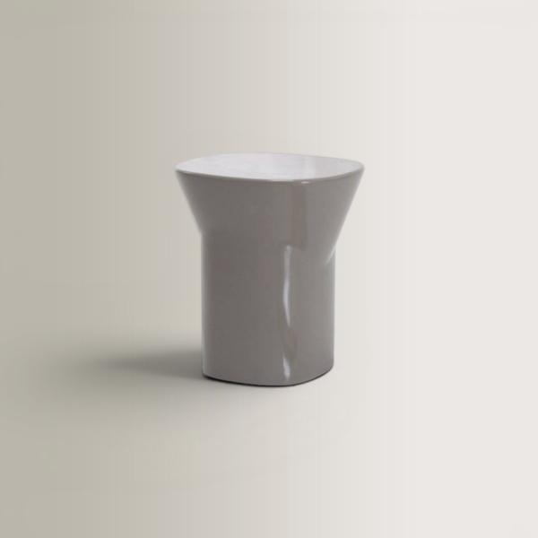 High Egadi Stool - Dove, 37x41x46
