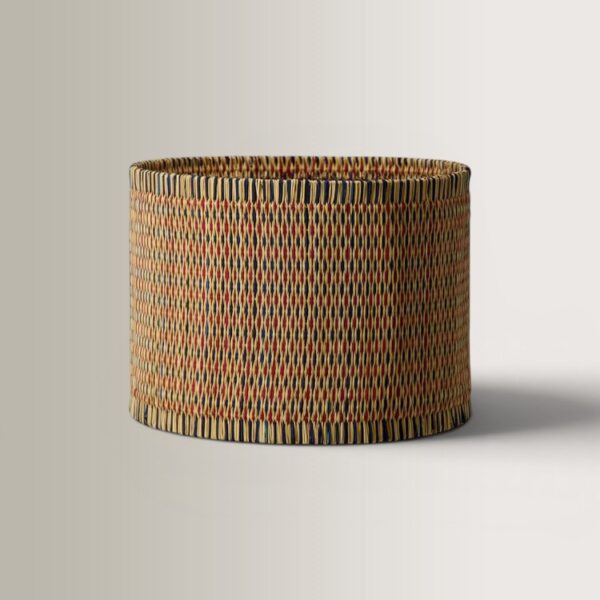 Coruche L Lampshade - Natural/Red/Blue, Ø50