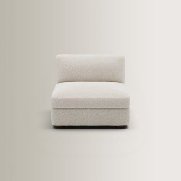 Coda Narrow Middle Sofa Element - White, 88x88x70