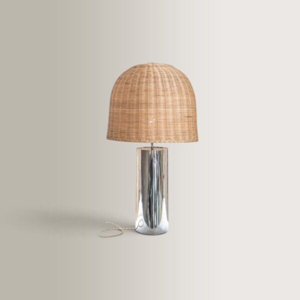 Επιτραπέζιο Φωτιστικό Fungo Natural/inox