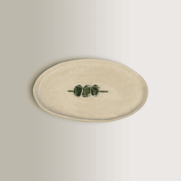Ceramic Plate Olives 19.5cm