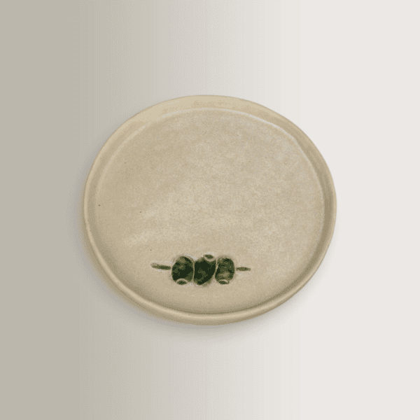 Ceramic Plate Olives 18cm