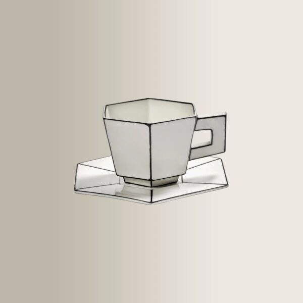 Πορσελάνινο Φλιτζάνι με Πιατάκι Cappuccino Λευκό