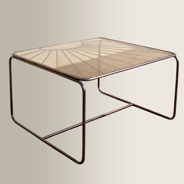 Coffee Table Eldorado με Φιμέ Γυαλί