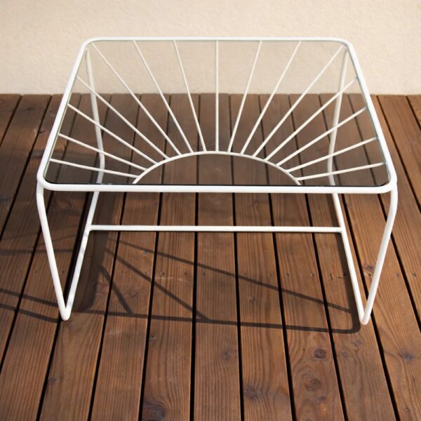 Coffee Table Eldorado με Φιμέ Γυαλί Μπεζ