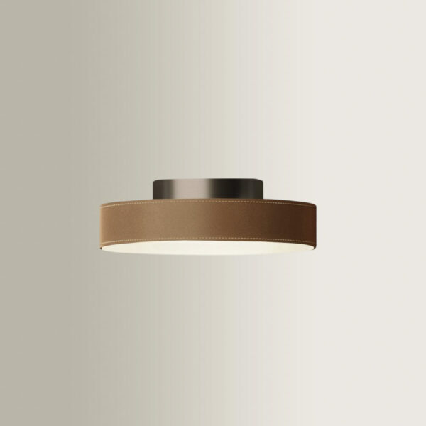 Discus Small Brown Ceiling Light