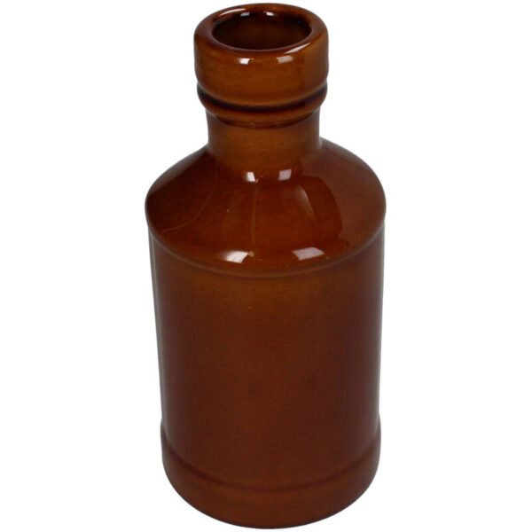 Κεραμικό Δοχείο Λαδιού “Olio d’Oliva” 400 ml Καφέ Τερακότα