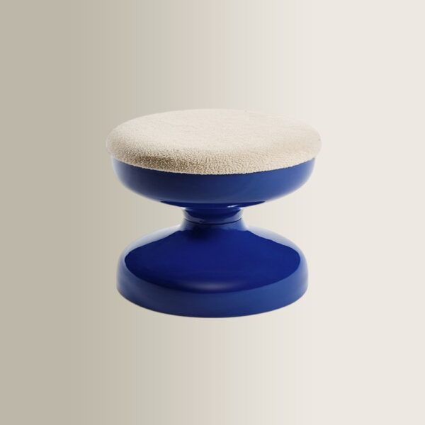 Aguda Blue Swivel Stool