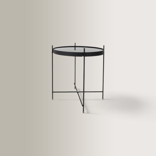 Cupid S Coffee Table - Black, Metal, 43x45